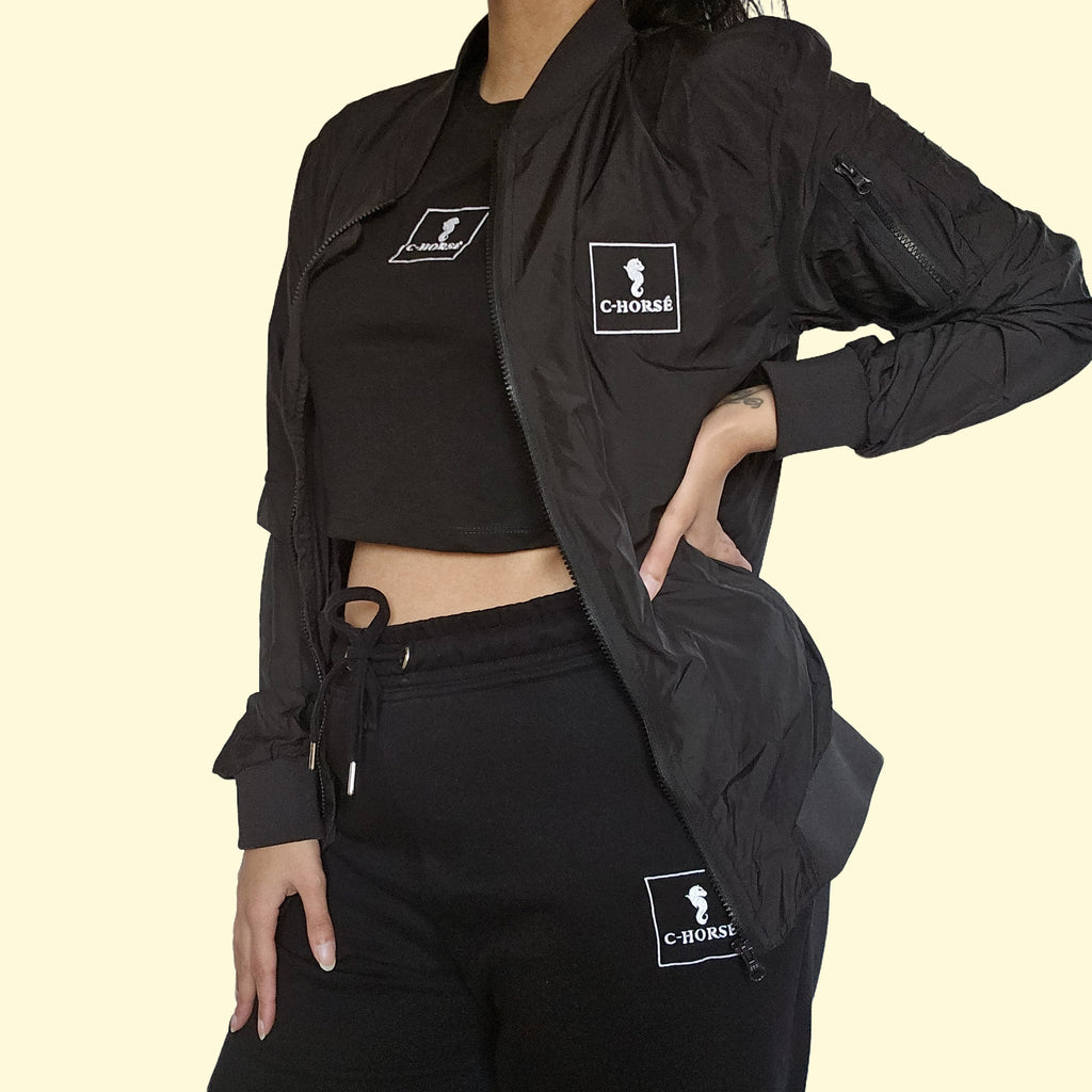 BO99- Bomber Jacket Black