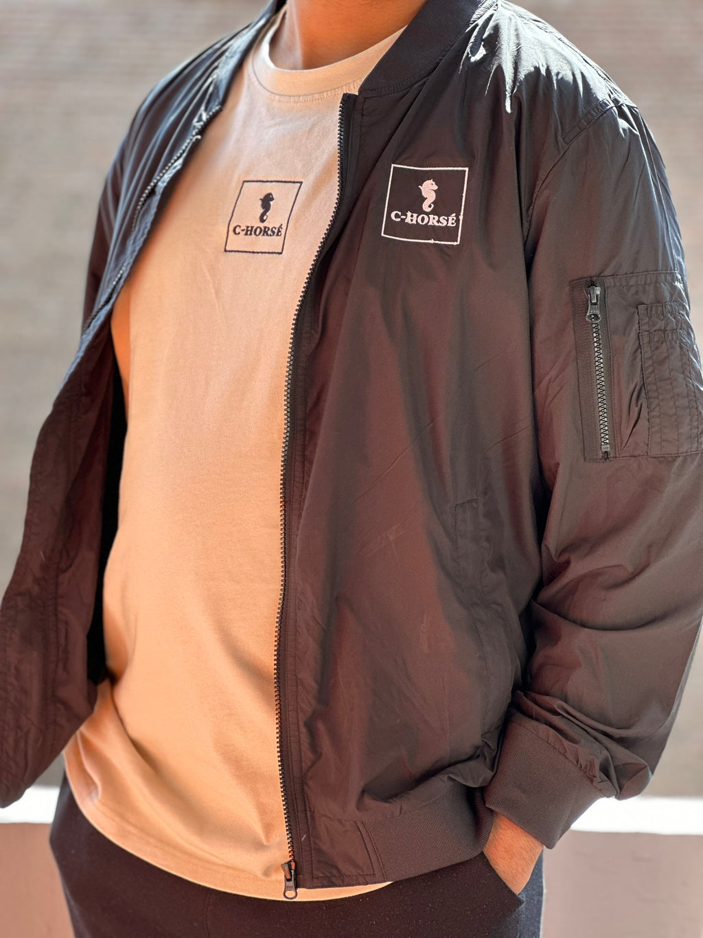 BO99- Bomber Jacket Black